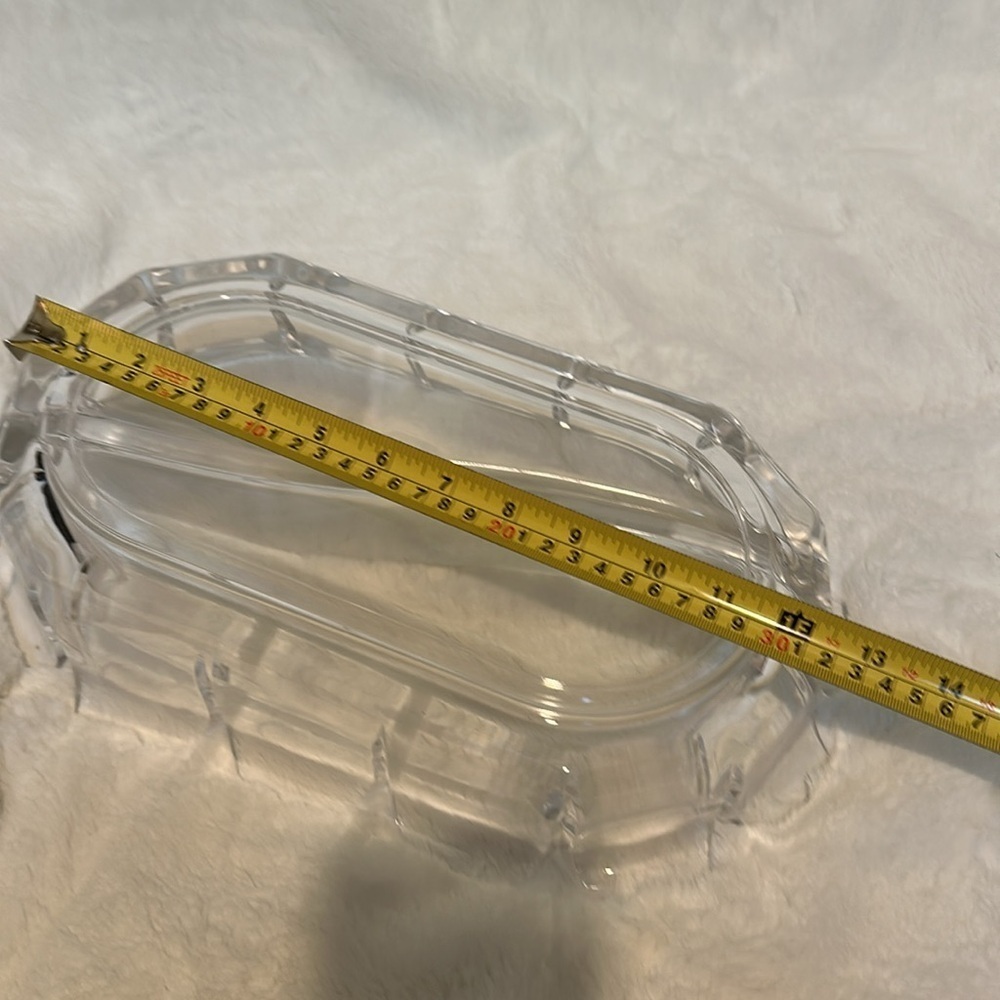 Vintage William Bounds Grainware Regal Lucite Oval Divided serving Dish MCM - Picture 10 of 10